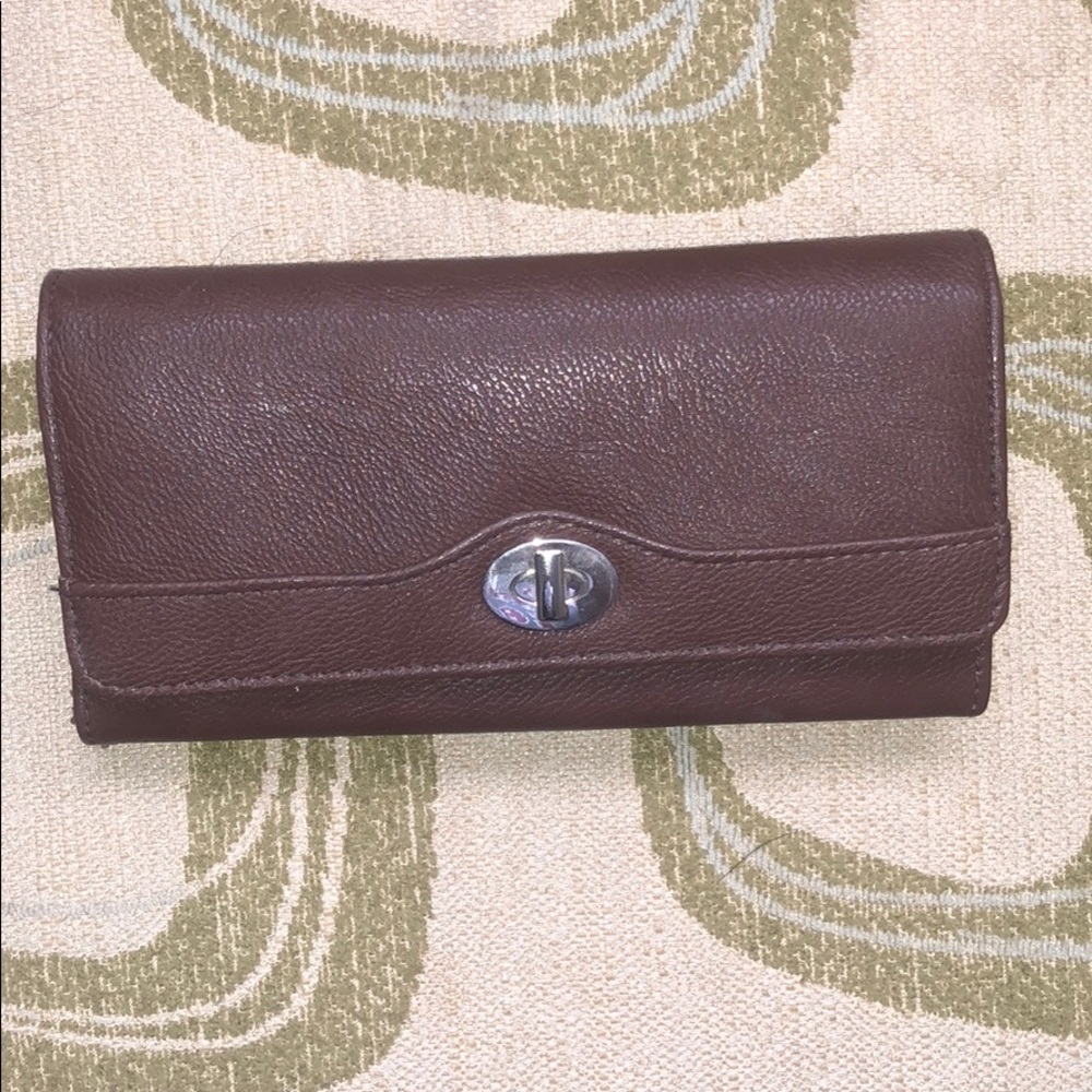 Brown leather wallet